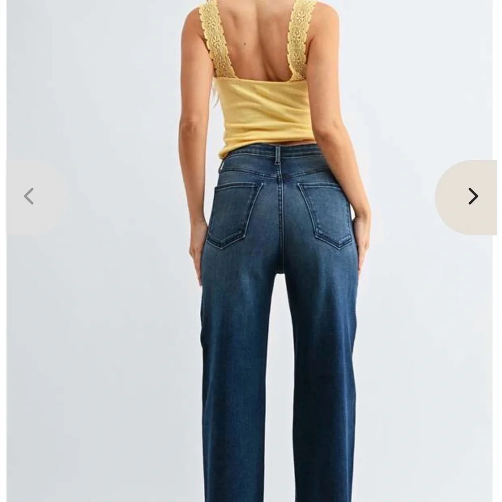 Just Black Denim the Patch Pocket wide Leg Medium Blue Wide-Leg Women's Jeans 28 - Picture 8 of 15